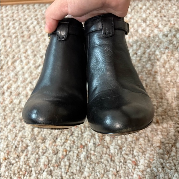 Coach Salene Black Leather Ankle Boot Bootie Size 6B - Picture 3 of 9
